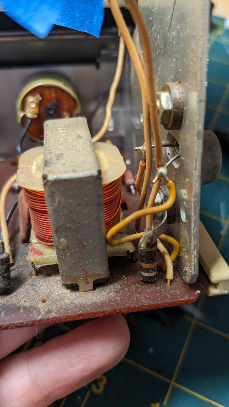 Electrical wiring in a radio
