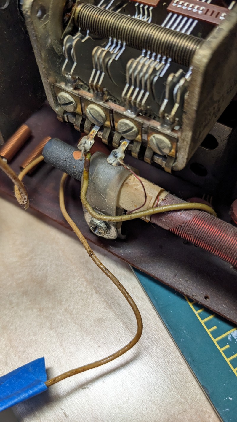 Electrical wiring in a radio